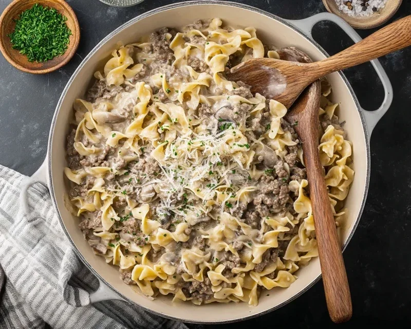30-Minute Ground Beef Stroganoff