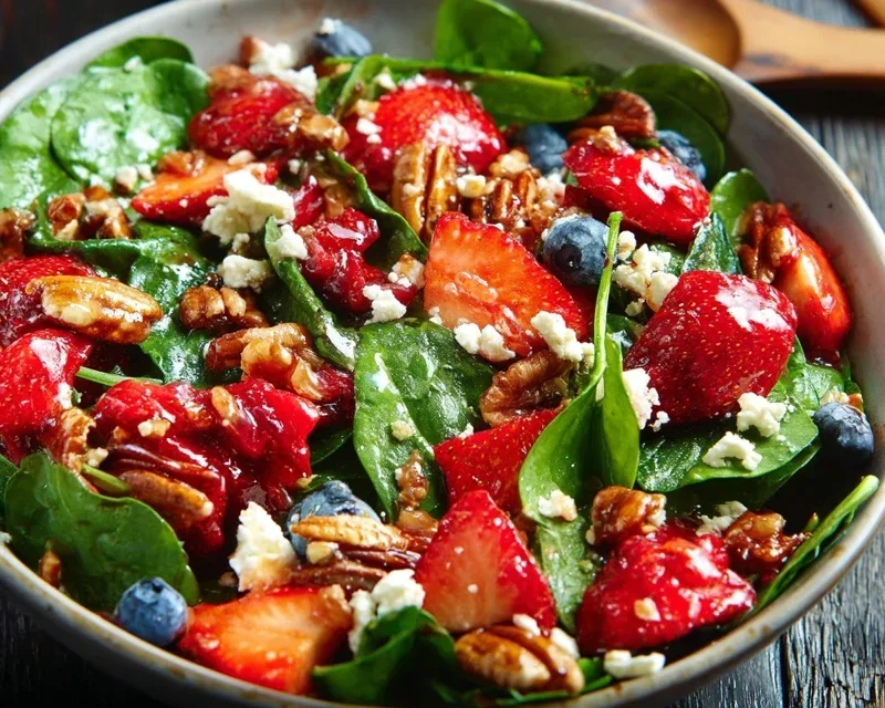 15-Minute Strawberry Spinach Salad