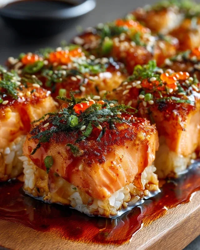 Spicy Salmon Sushi Bake Recipe
