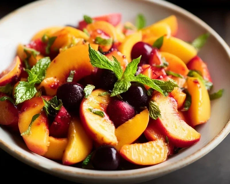 Summer Peach Fruit Salad
