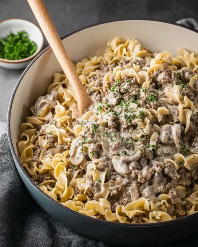 30-Minute Ground Beef Stroganoff