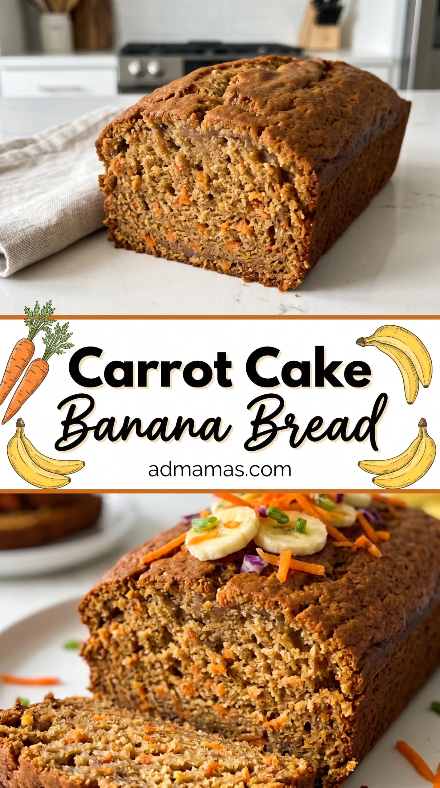 Carrot Cake Banana Bread