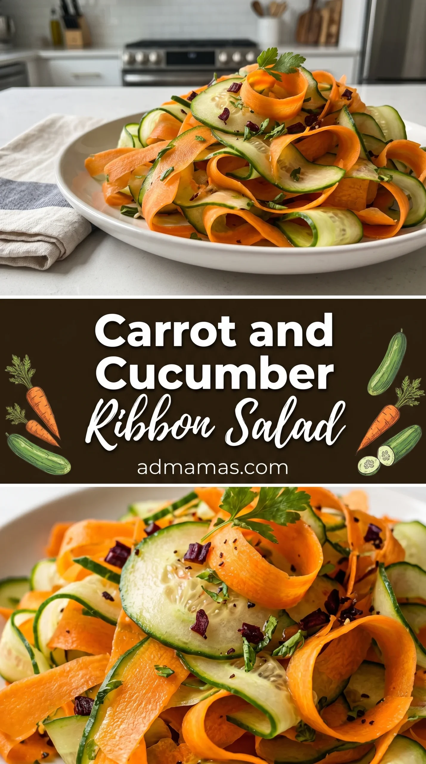 Carrot and Cucumber Ribbon Salad