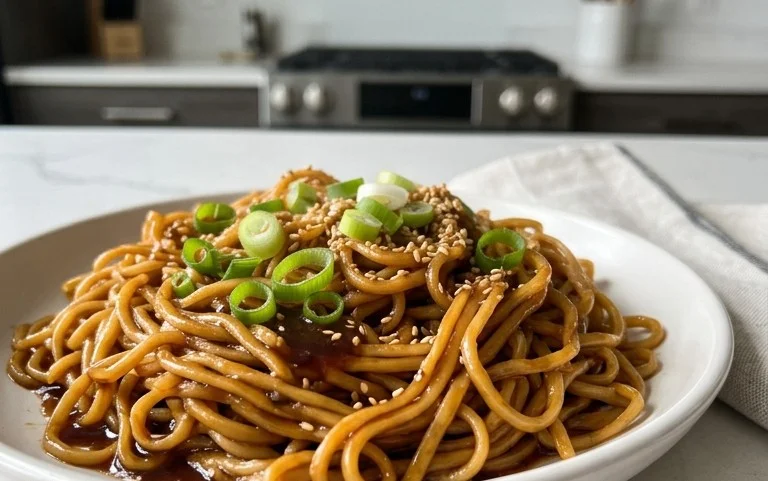 Easy Saucy Ramen Noodles