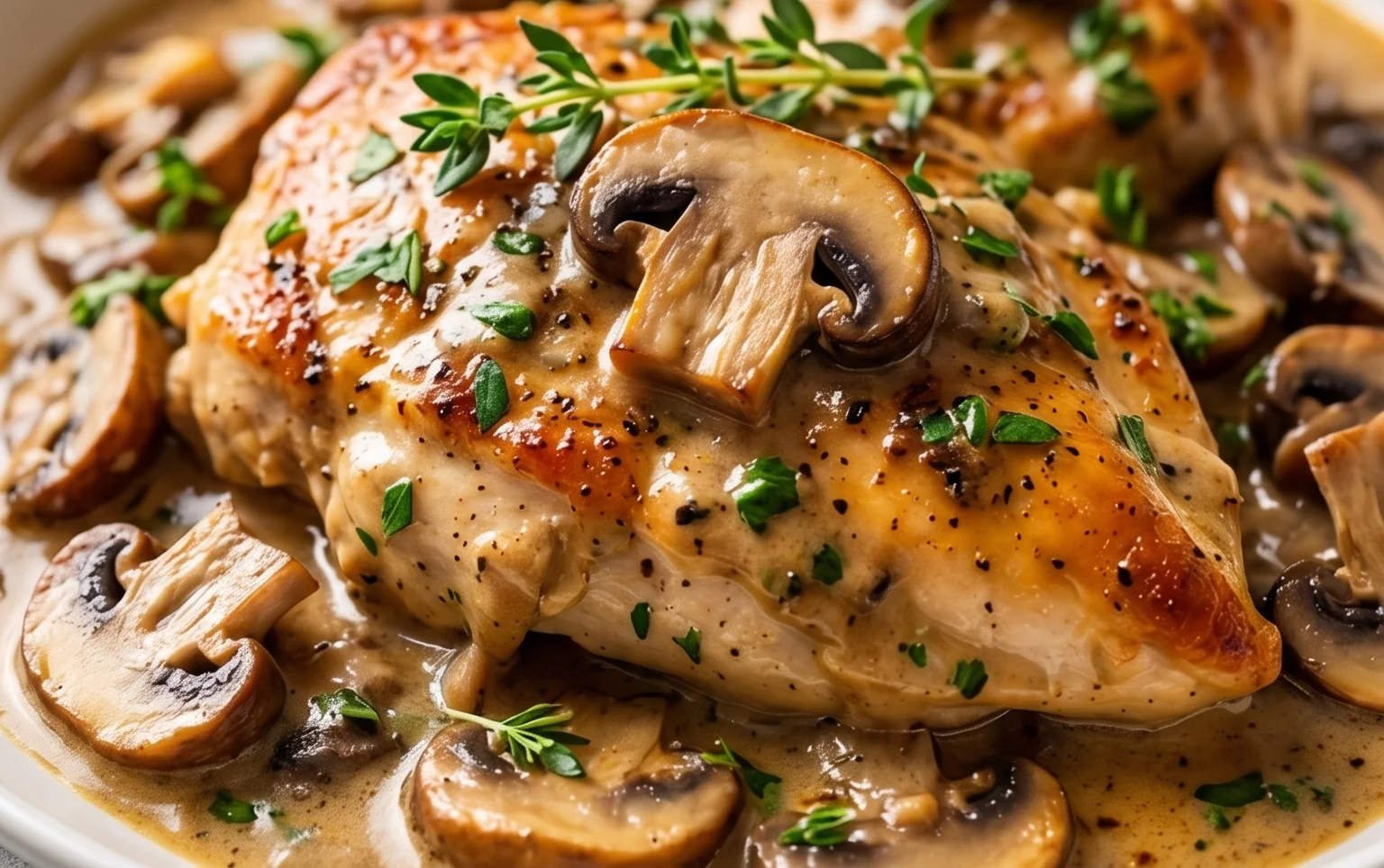 Creamy Mushroom Chicken Recipe