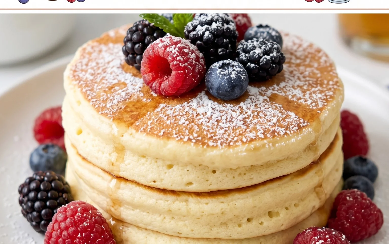 Fluffy Japanese Soufflé Pancakes