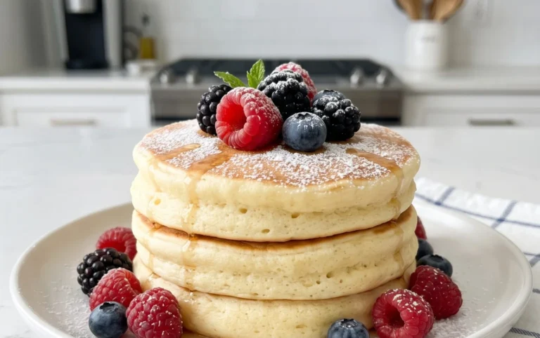 Fluffy Japanese Soufflé Pancakes