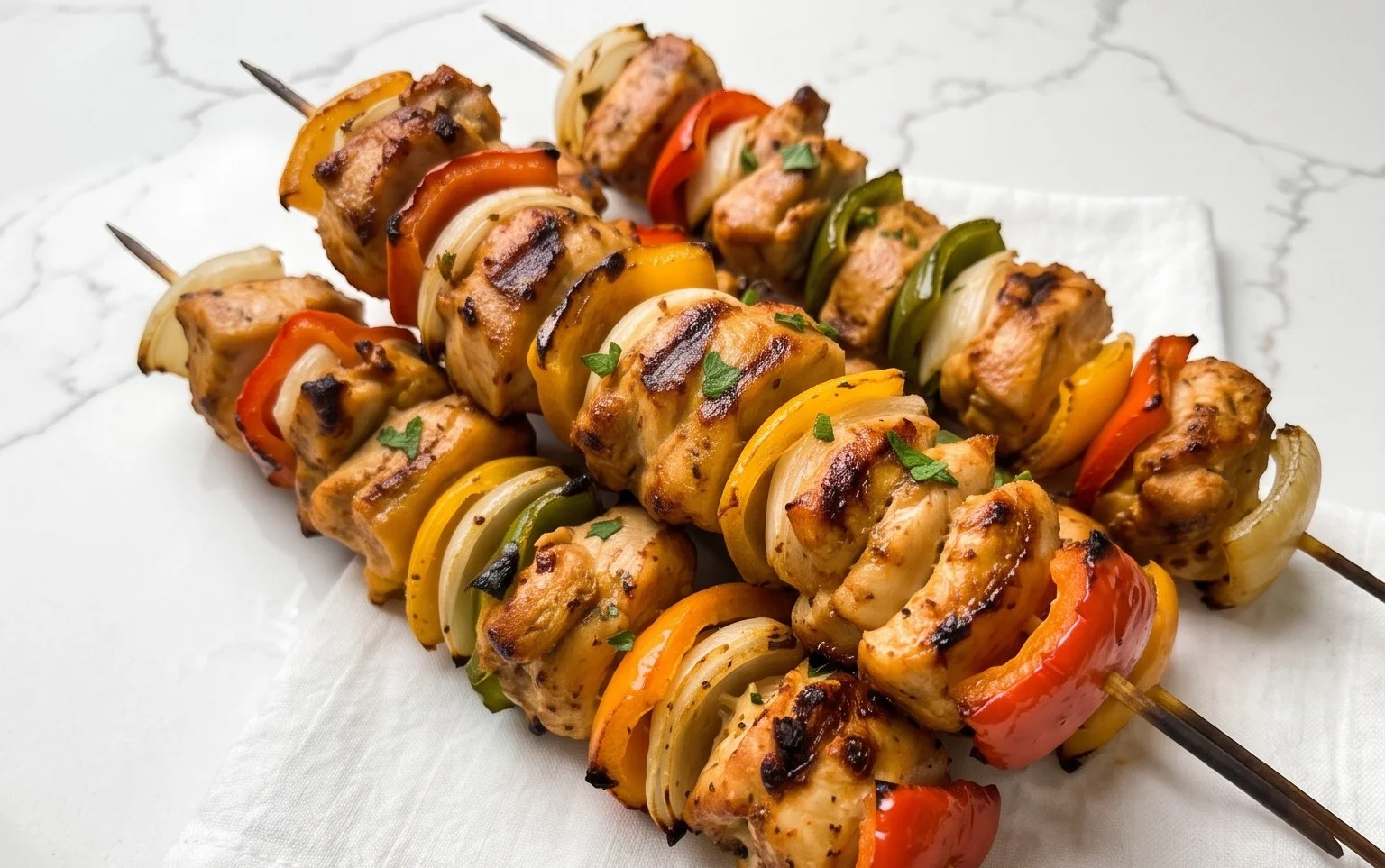 Air Fryer Chicken Skewers (VIDEO)
