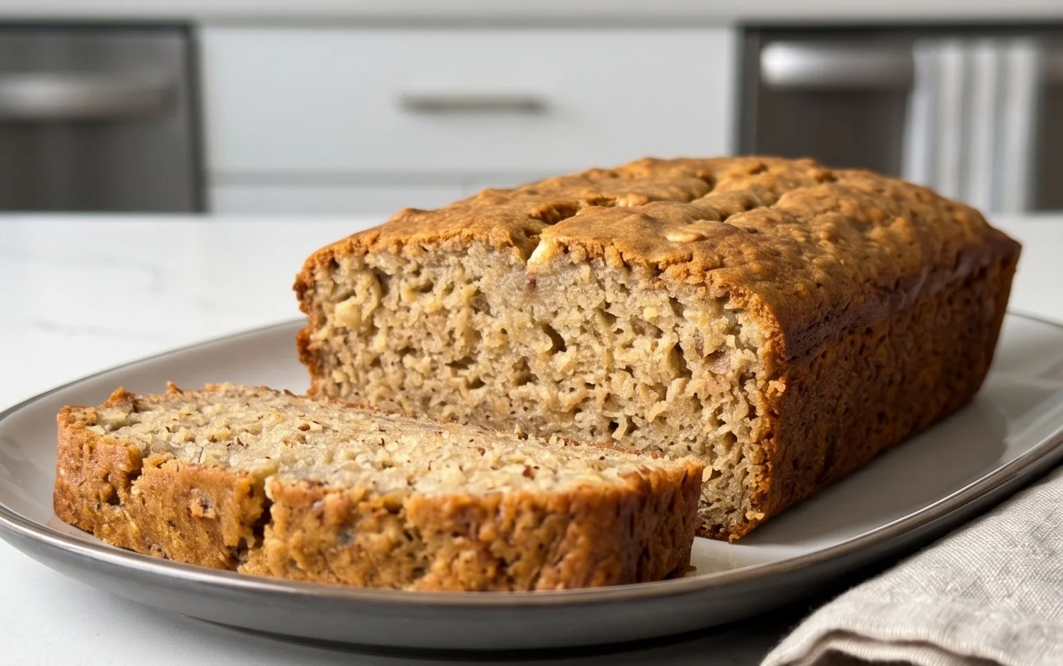Healthy 5-Ingredient Flourless Banana Bread
