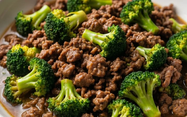 Ground Beef and Broccoli