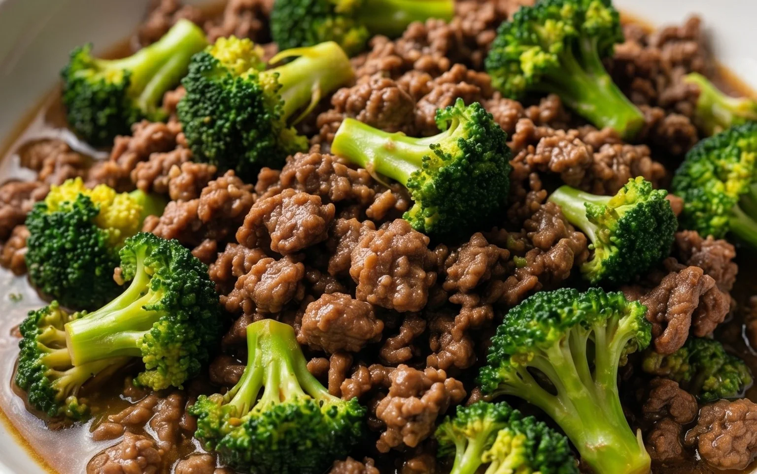 Ground Beef and Broccoli