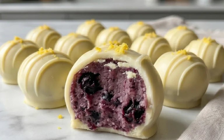 LEMON BLUEBERRY TRUFFLES