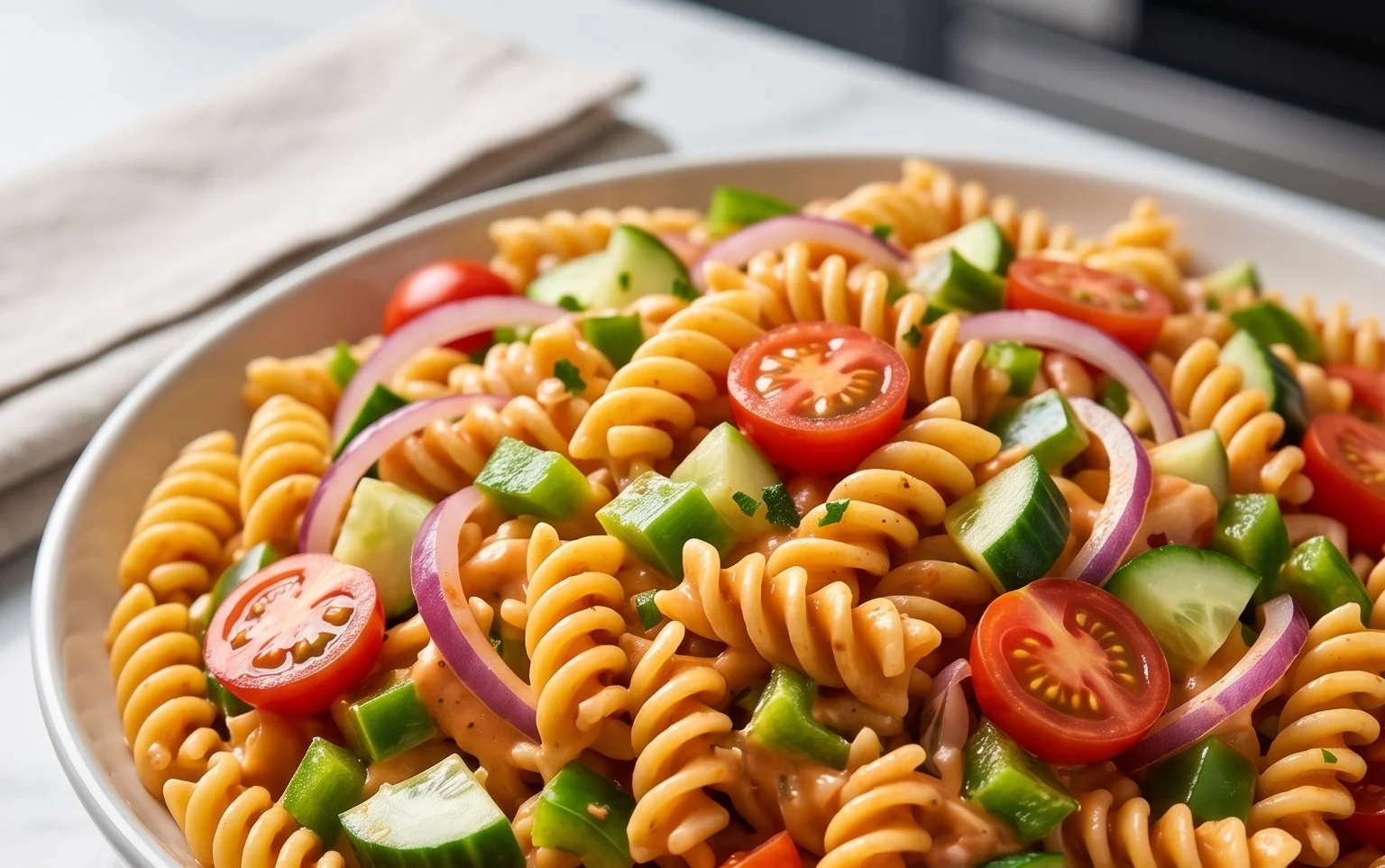 French Dressing Pasta Salad