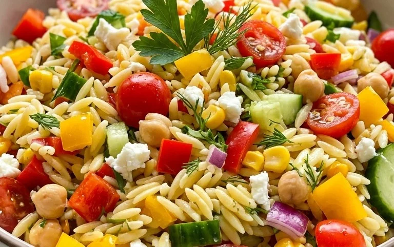 Rainbow Orzo Salad