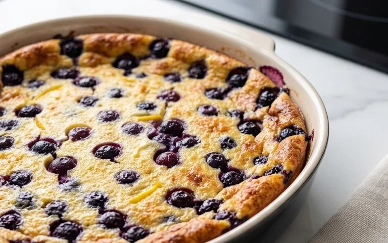 Lemon Blueberry Clafoutis
