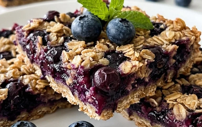 Blueberry Oatmeal Bars