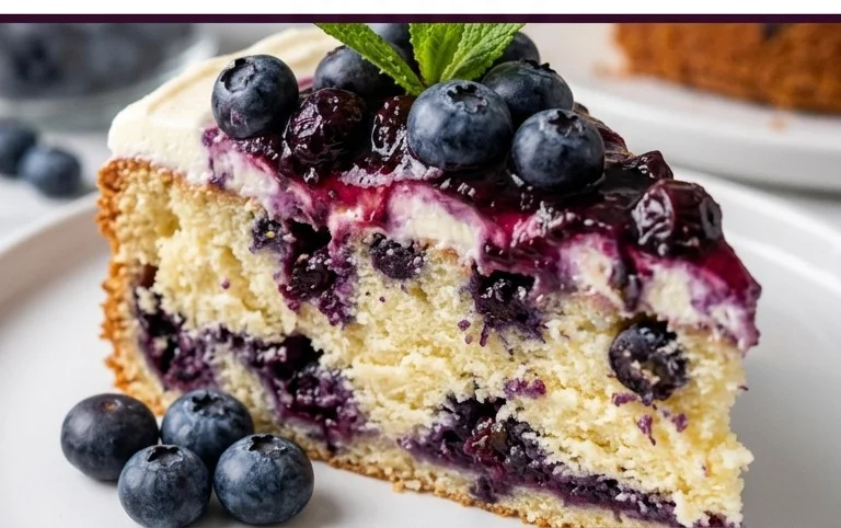 Nova Scotia Blueberry Cream Cake