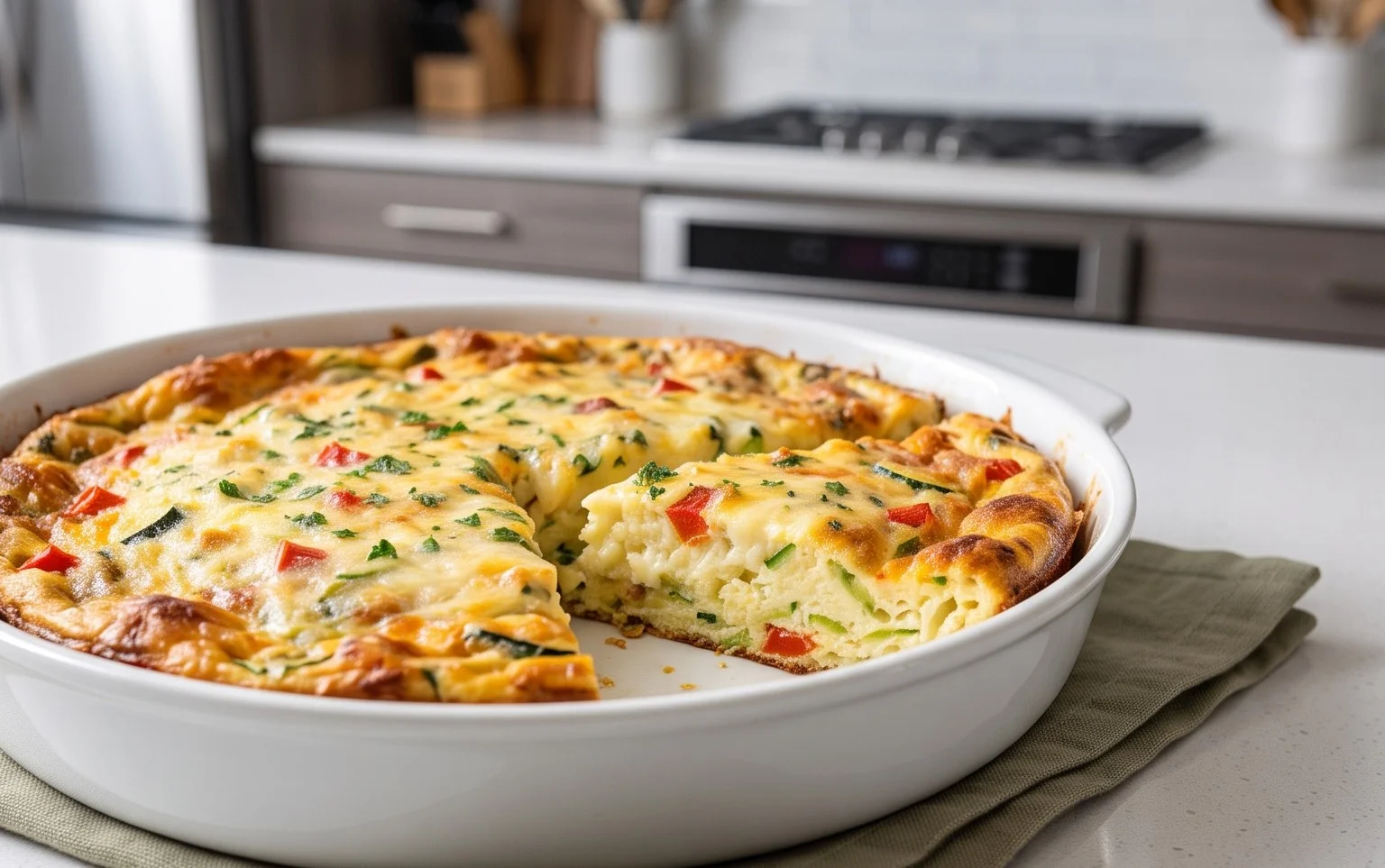 Crustless Zucchini Quiche Recipe