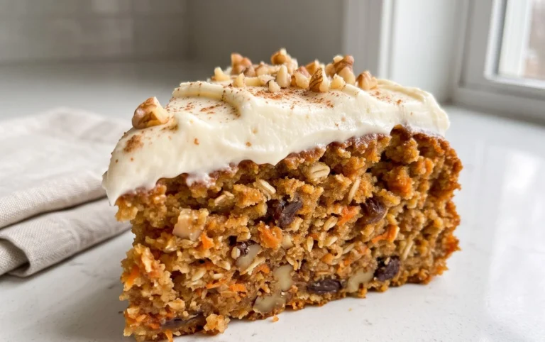 Easy Flourless Oatmeal Carrot Cake Recipe