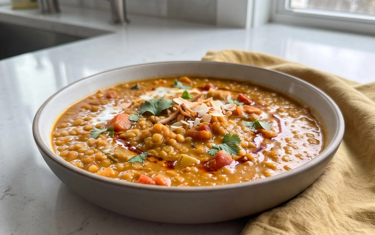 Spicy Red Lentil Curry