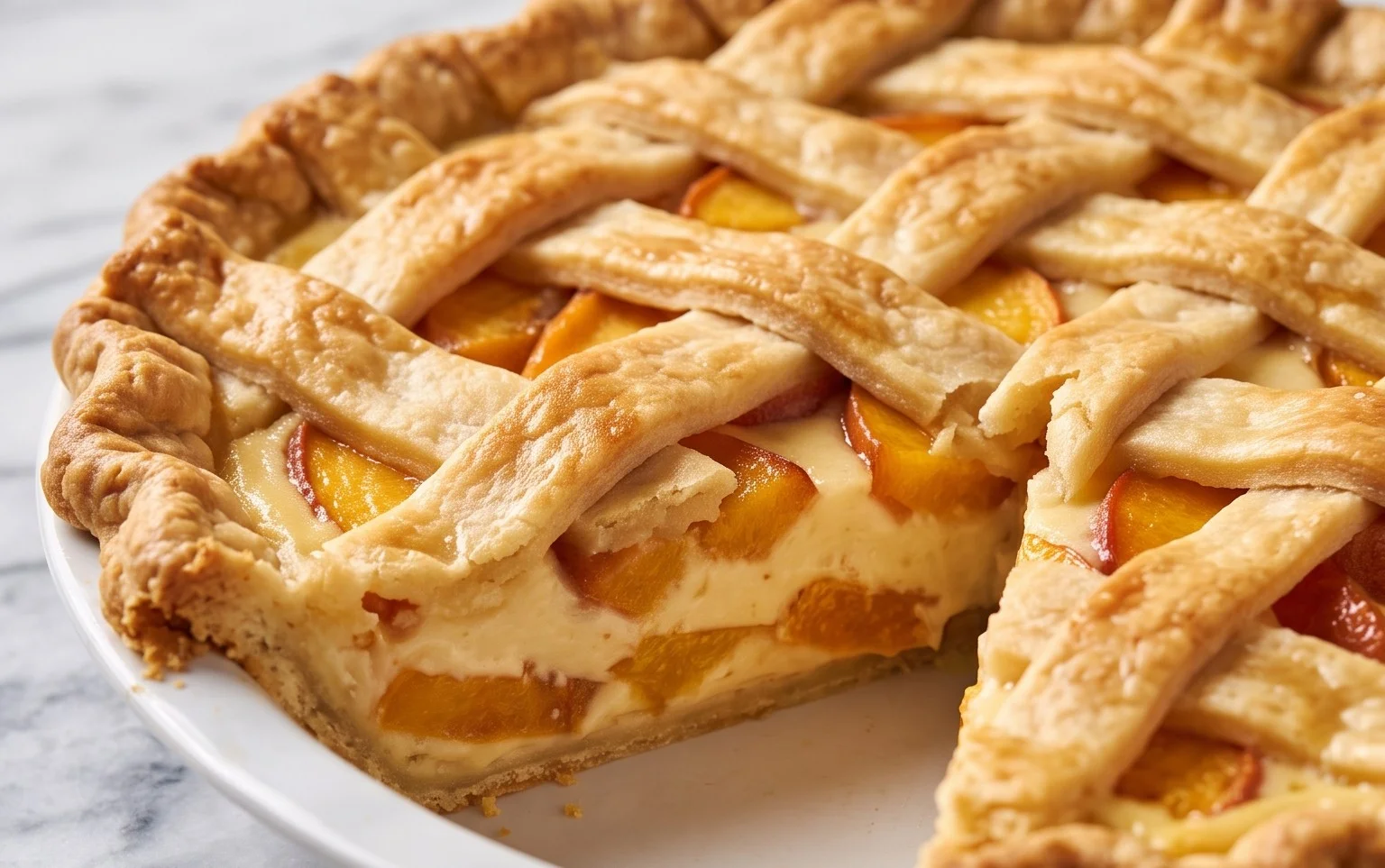 Peaches and Cream Pie