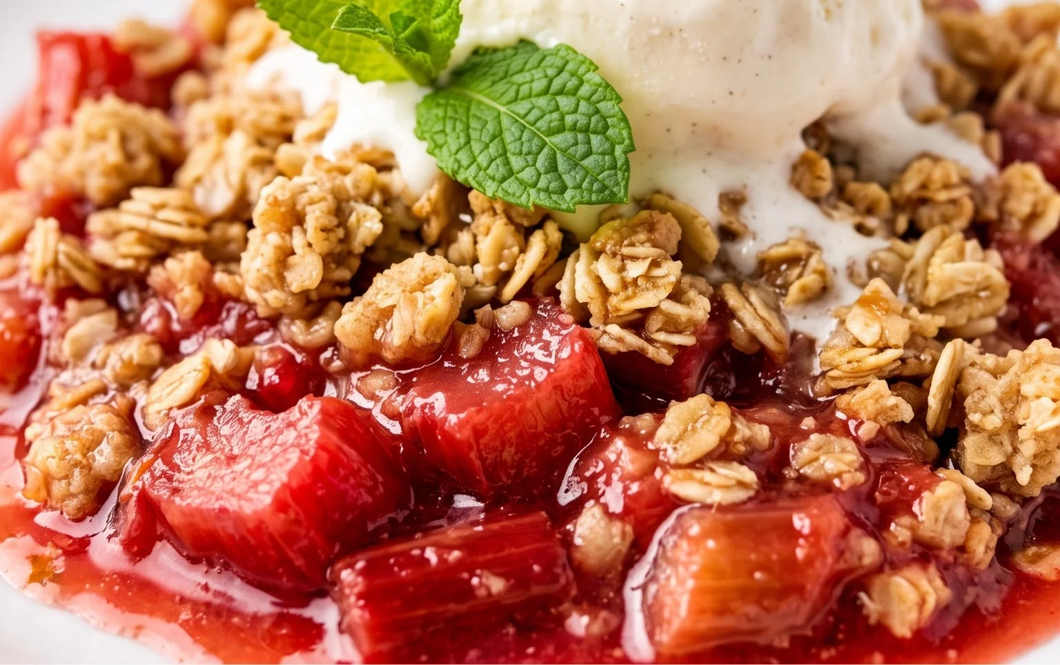 Easy Rhubarb Crisp