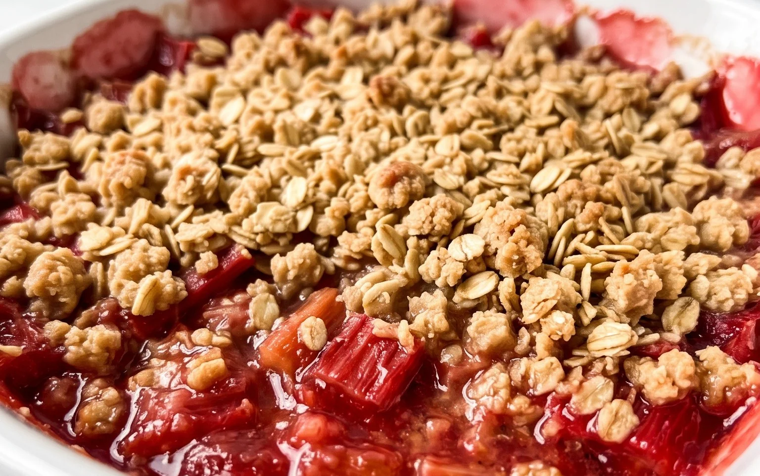 Easy Rhubarb Crisp