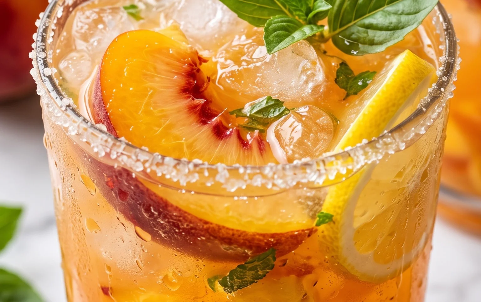 Refreshing Peach Lemonade