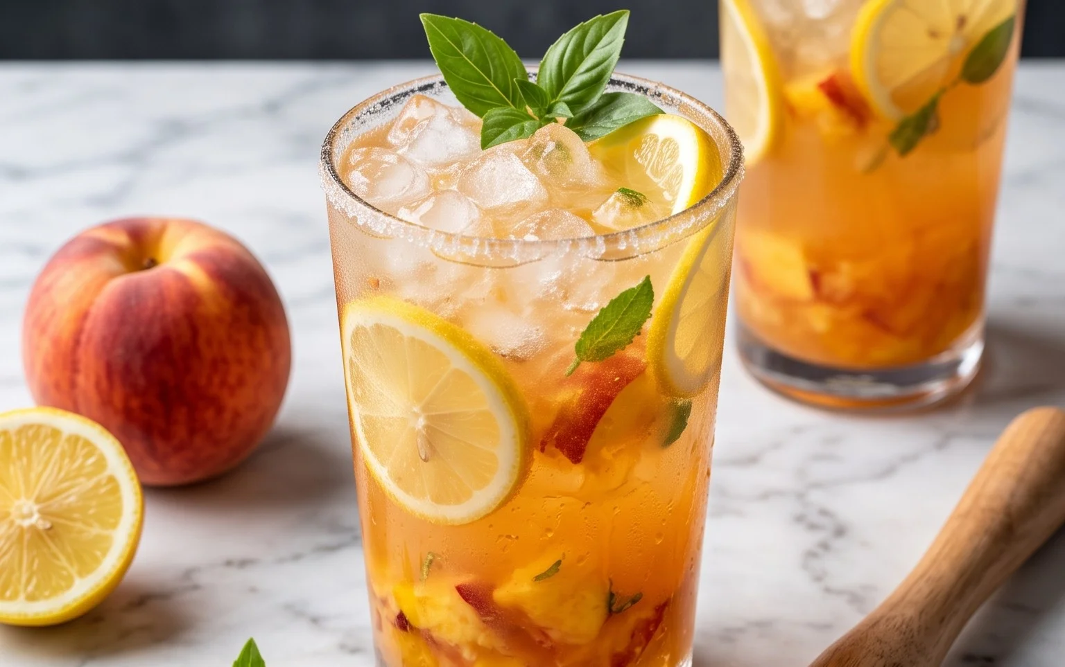 Refreshing Peach Lemonade