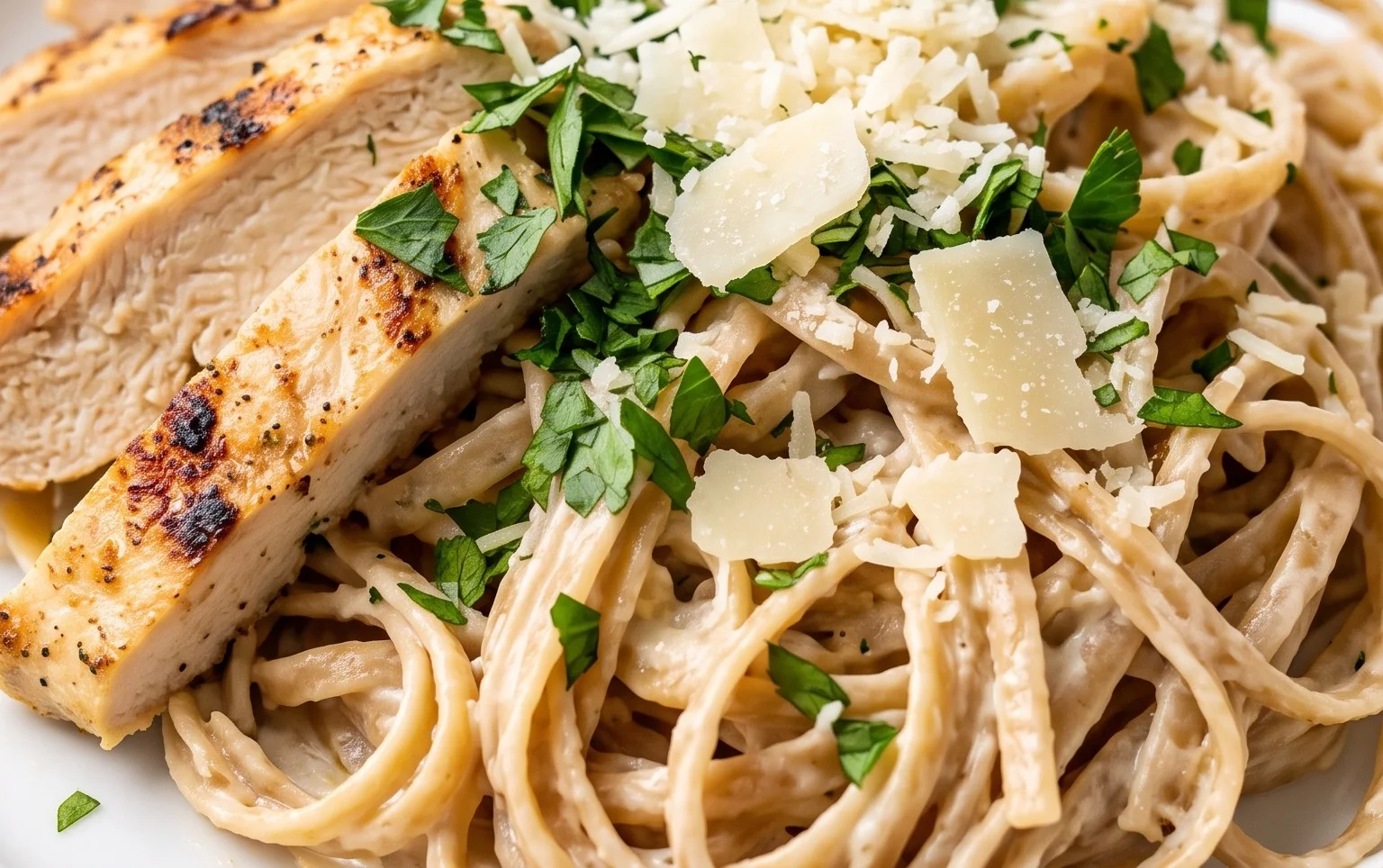 Low Calorie Chicken Alfredo