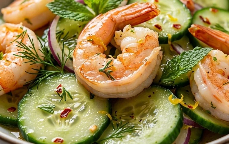 Cucumber Shrimp Salad