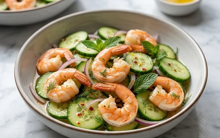 Cucumber Shrimp Salad