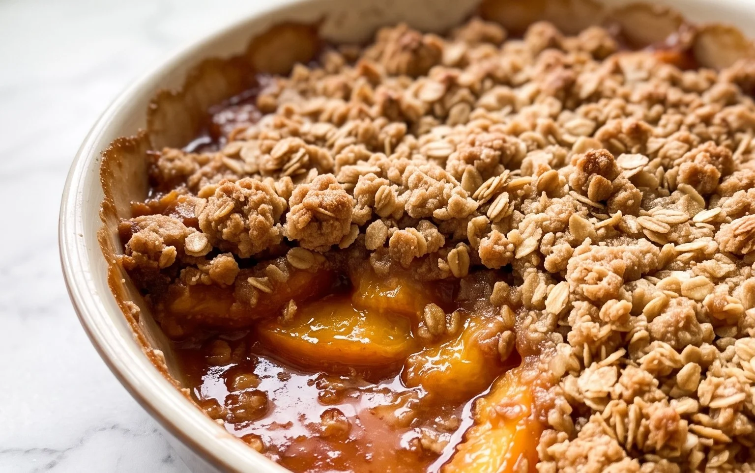 Fresh Peach Crisp Recipe