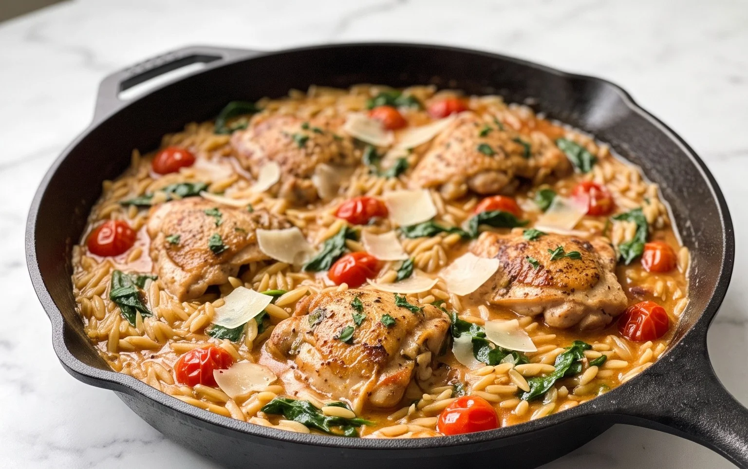 Chicken Orzo (30-Minutes, One-Pan)