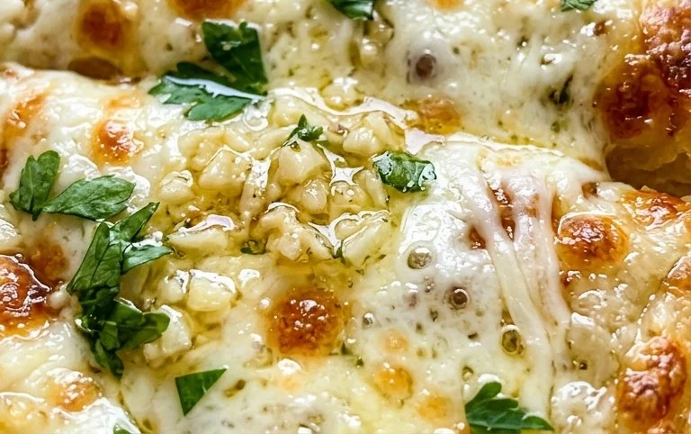 buttery garlic pizza