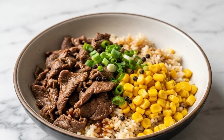 Beef Pepper Rice Bowl is a delicious meal option.