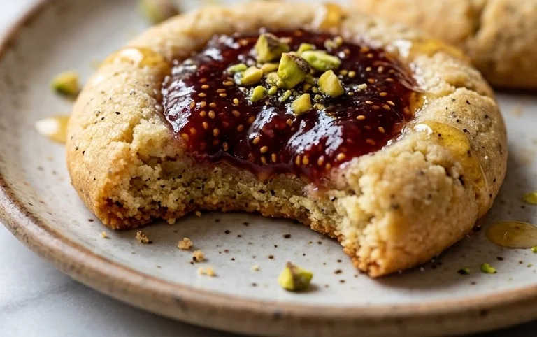 Cardamom Fig Thumbprint Cookies