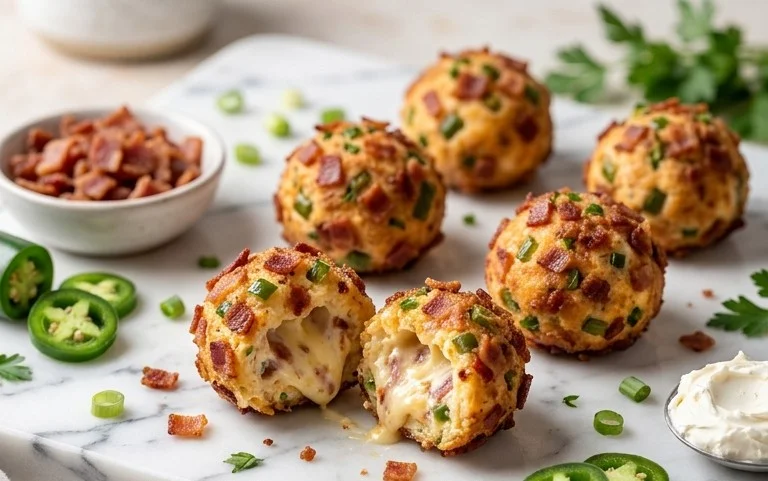 Beef Bacon Jalapeño Popper Cheese Balls