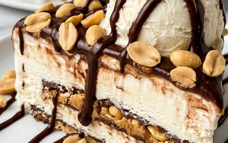 Buster Bar Ice Cream Cake