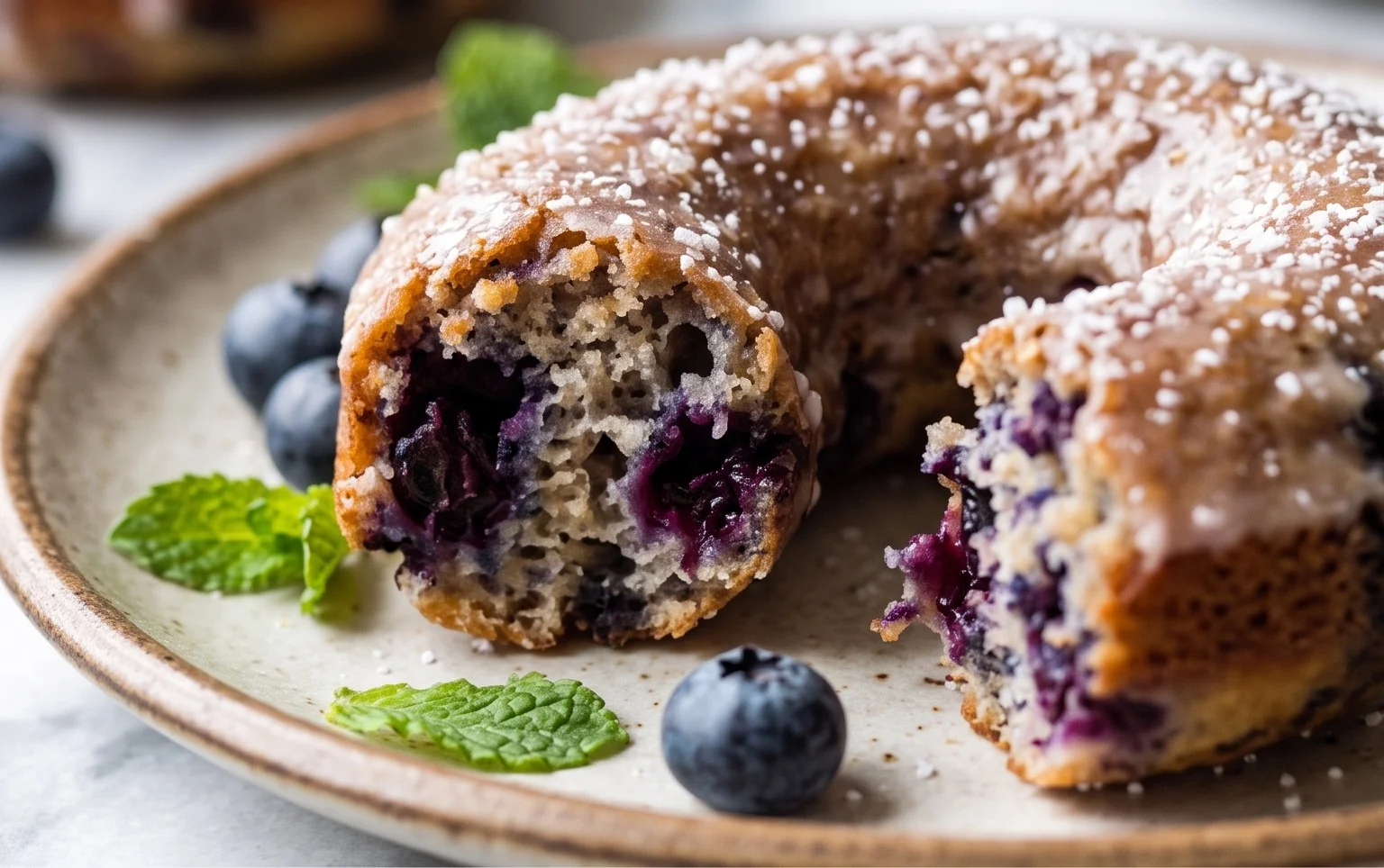 Blueberry Cake Donuts