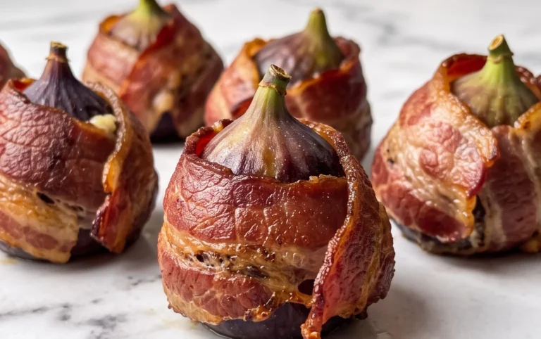 Beef Bacon Wrapped Stuffed Figs