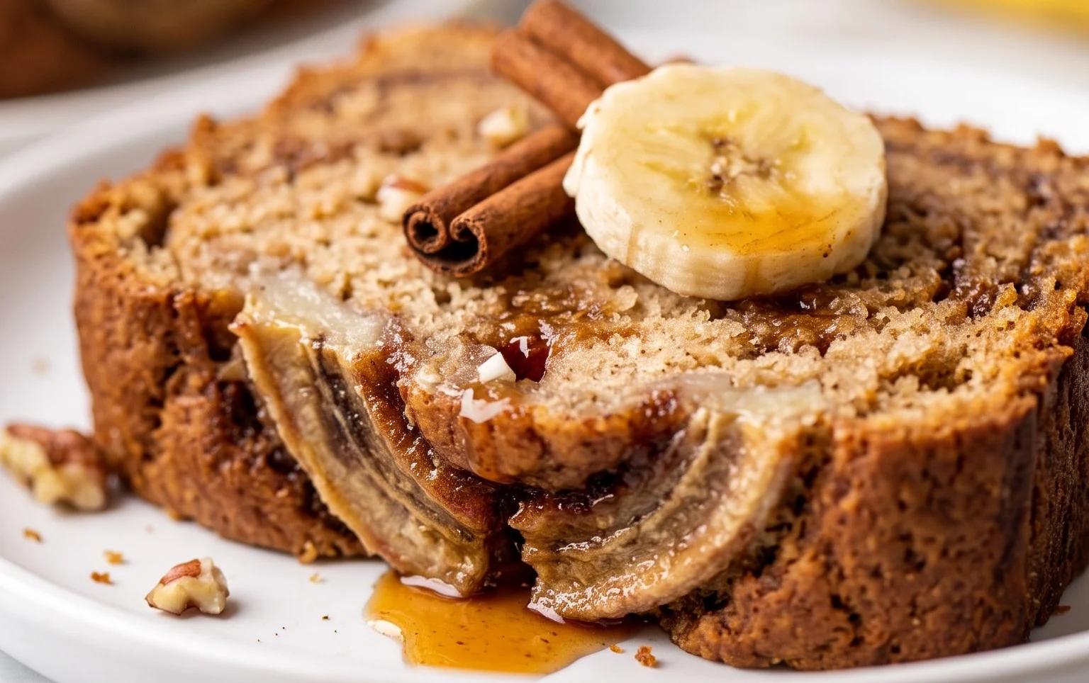 Cinnamon Roll Banana Bread