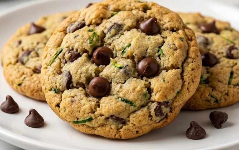 Soft Zucchini Cookies with Chocolate Chips