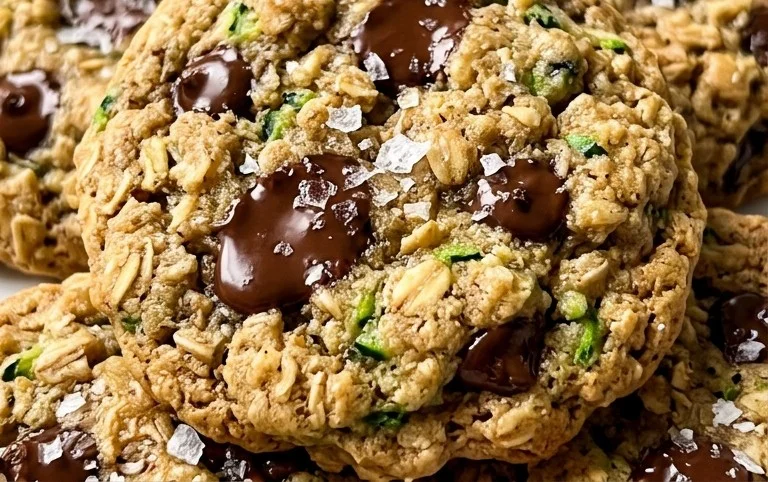 Homemade Zucchini-Oat Chocolate Chip Cookies