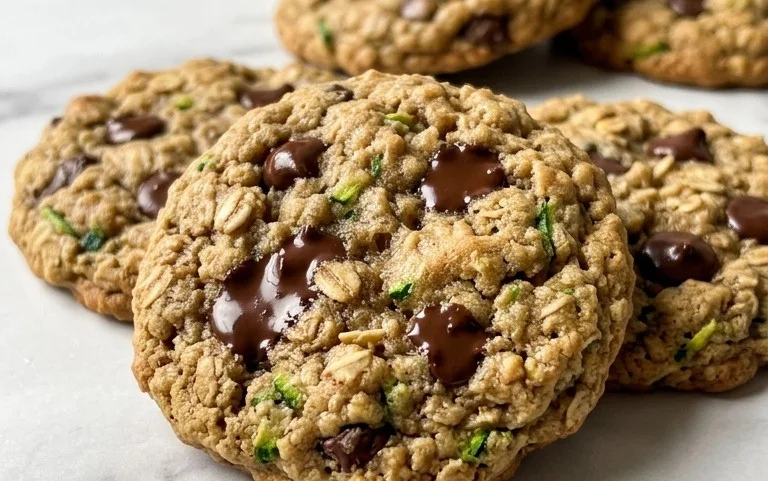 Homemade Zucchini-Oat Chocolate Chip Cookies