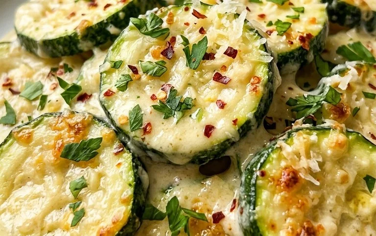Creamy Parmesan Zucchini