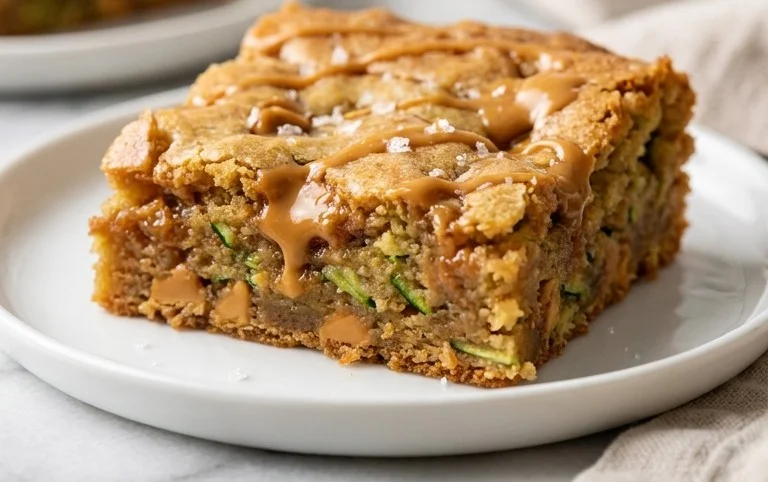 Chewy Butterscotch Zucchini Blondies