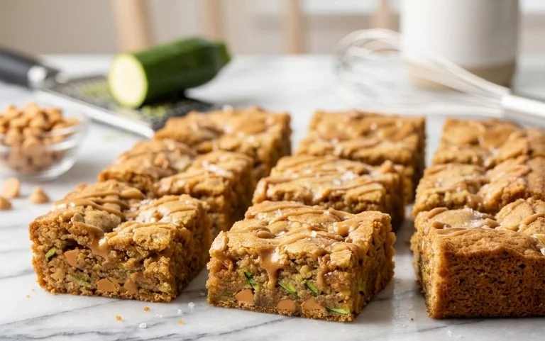 Chewy Butterscotch Zucchini Blondies