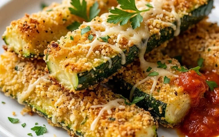 Baked Zucchini Sticks (Oven or Air Fryer)