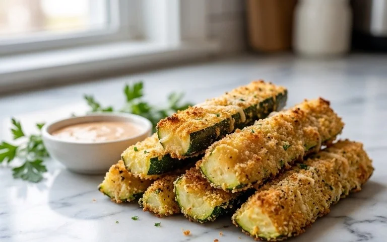 Baked Zucchini Sticks (Oven or Air Fryer)